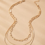 Layered Delicate Necklace In Gold - Infinity Raine