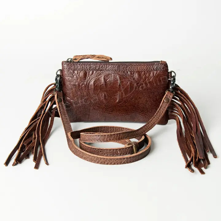 Leather Wallet Crossbody Bag - Infinity Raine