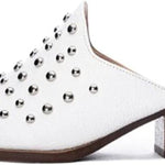 Chinese Laundry Cooper Tumbled Mules In White - Infinity Raine