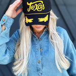 Funky Texas Hat In Black and Yellow - Infinity Raine