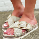 Corkys Booked Sandal In Beige