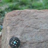 Concho Stretch Ring In Turquoise - Infinity Raine