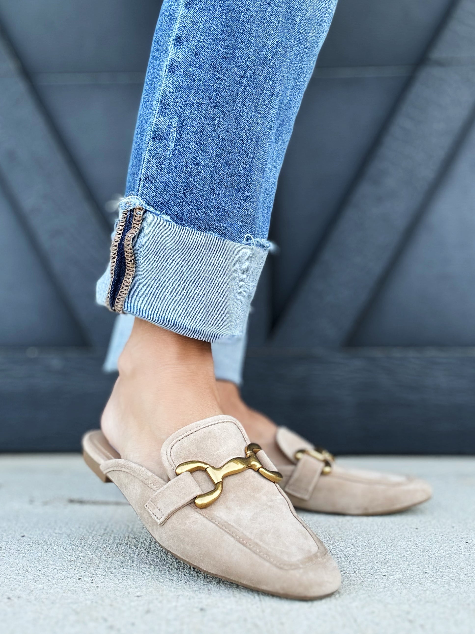 Steve Madden Fortunate Suede Loafers In Taupe - Infinity Raine