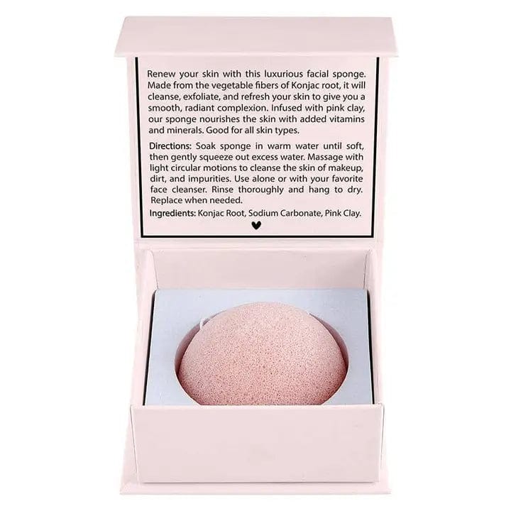 Bella Facial Konjac Sponge In Blush - Infinity Raine