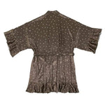 Angle Intimates - Loungewear Bella Ruffled Heart Robe In Brown