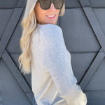 be cool Tops - Sweaters Cashmere Blend V-Neck In Heather Grey