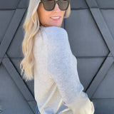 be cool Tops - Sweaters Cashmere Blend V-Neck In Heather Grey