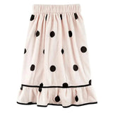 Plush Spa Wrap In Blush/Black Dots - Infinity Raine