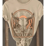 Desert Vibes T-Shirt In Tan - Infinity Raine