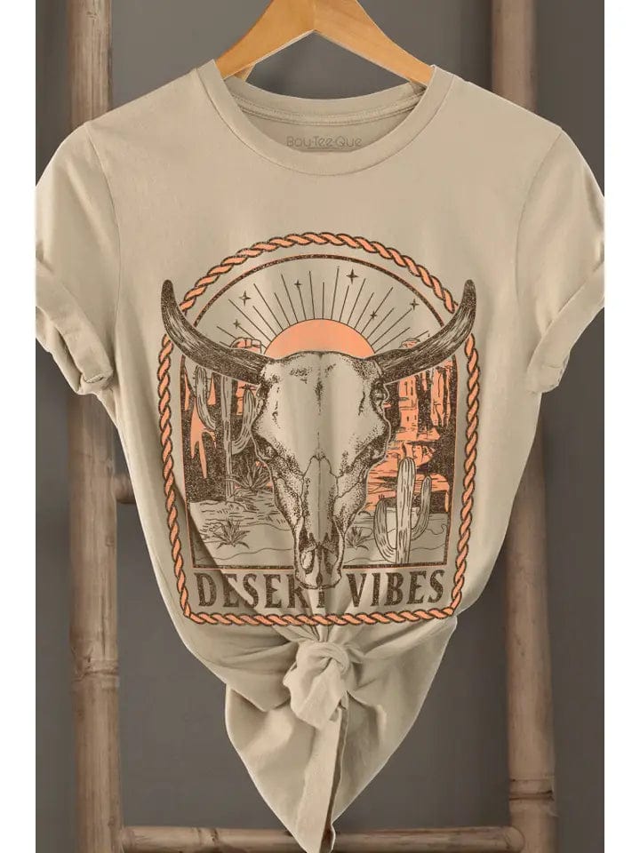 Desert Vibes T-Shirt In Tan - Infinity Raine