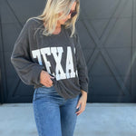 Texas Comfy Graphic Sweatshirt In Black - Infinity Raine