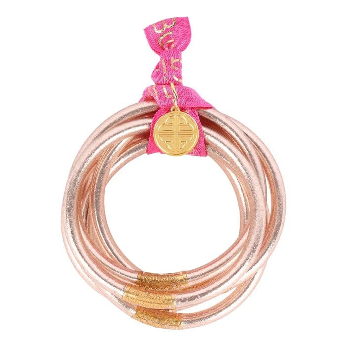 BuDhaGirl All Weather Bangles (Serenity Prayer) In Champagne - Infinity Raine