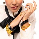 BuDhaGirl All Weather Bangles (Three Kings) In Black - Infinity Raine