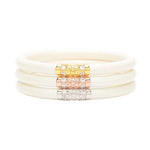 BuDhaGirl All Weather Bangles (Three Kings) In Ivory - Infinity Raine