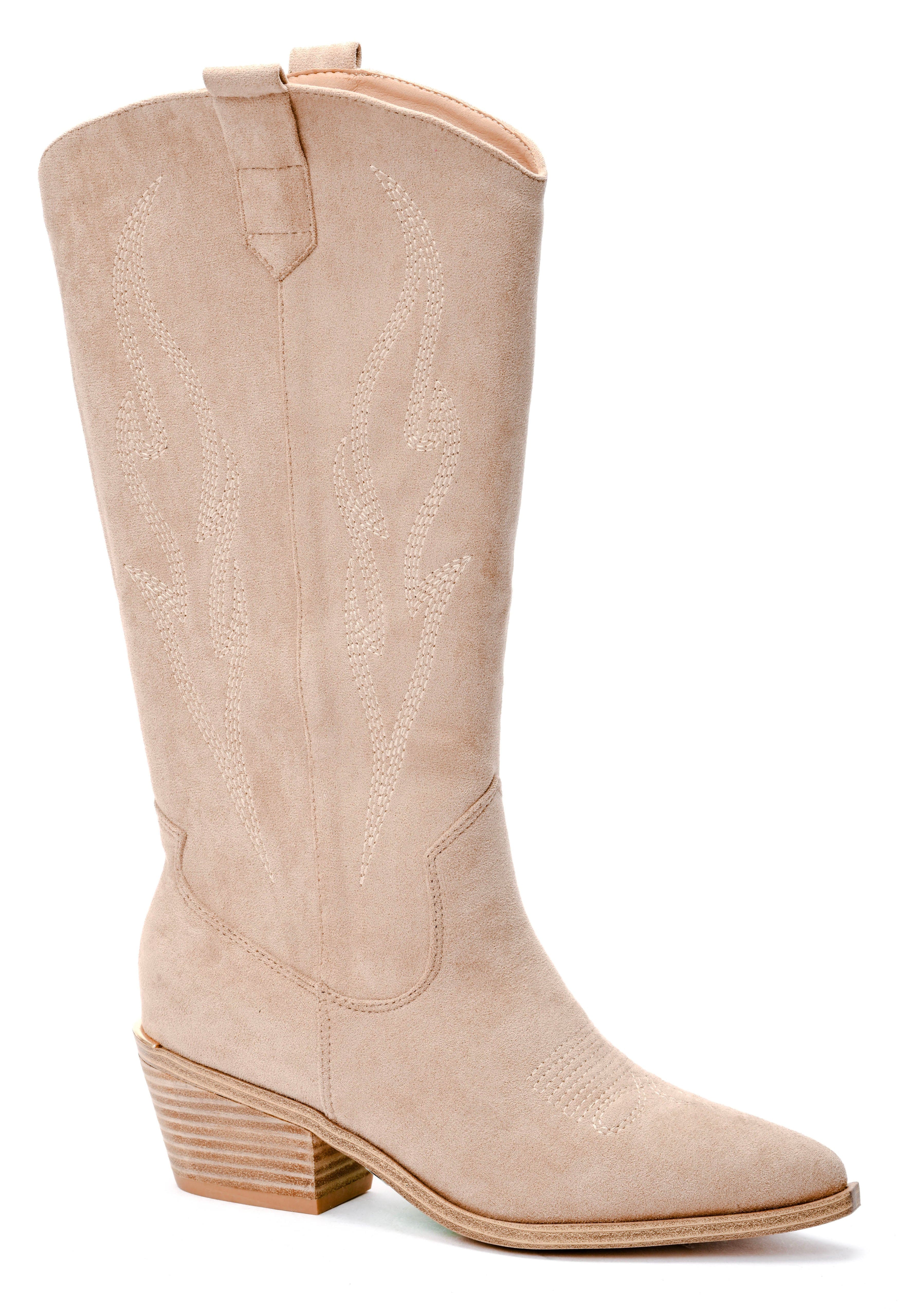 Corkys Headliner Boots In Sand Faux Suede - Infinity Raine