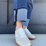 Dirty Laundry Tropics Raffia Sneakers In Ivory - Infinity Raine