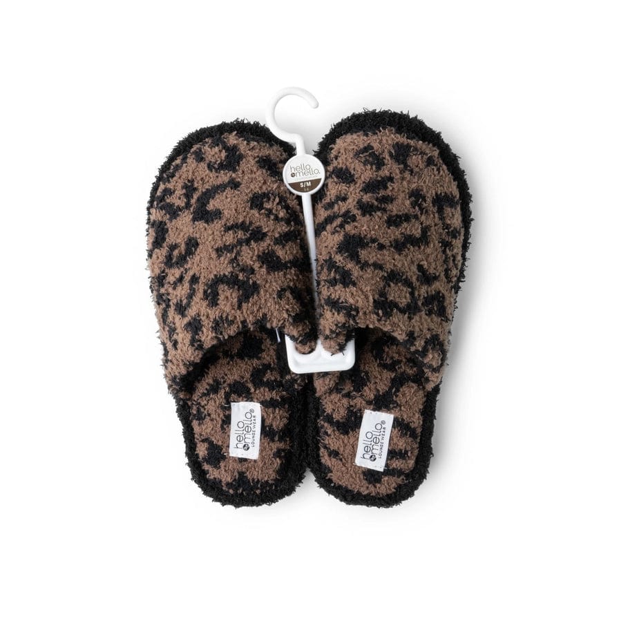 Hello Mello Cat Nip Slippers In Mocha - Infinity Raine