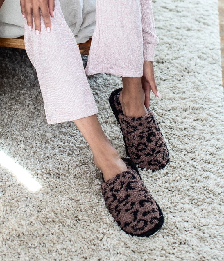 Hello Mello Cat Nip Slippers In Mocha - Infinity Raine