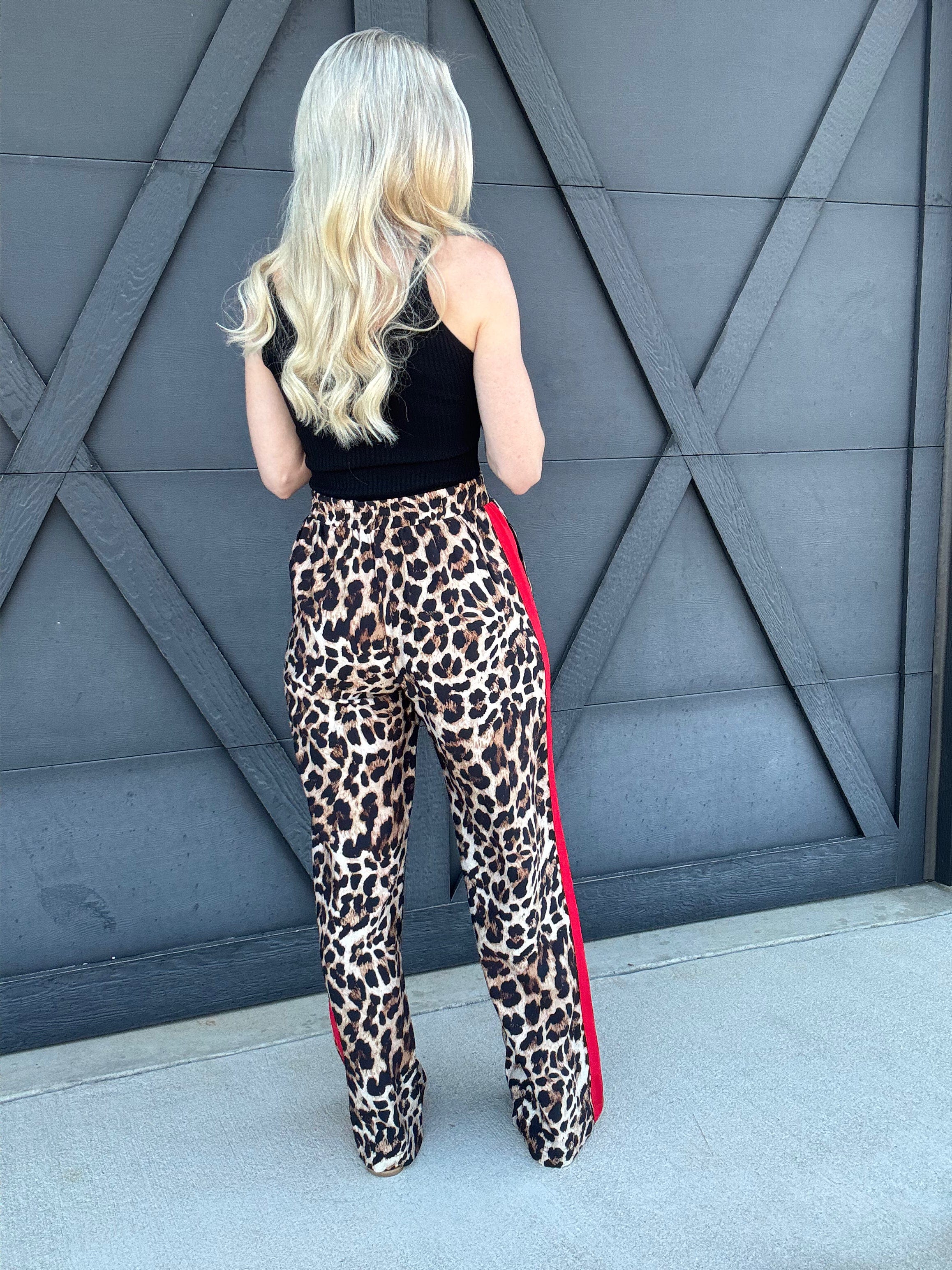 Leopard Track Pants - Infinity Raine