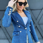 Denim Blazer Jacket - Infinity Raine