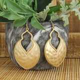 Arabesque Hammered Earring In Gold - Infinity Raine