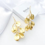 Nicholls Leaf Earrings-Gold - Infinity Raine