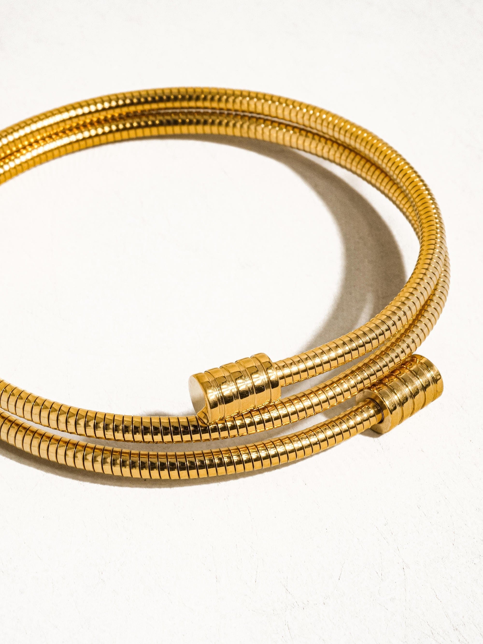 Arnell Snake Chain Bracelet In Gold - Infinity Raine