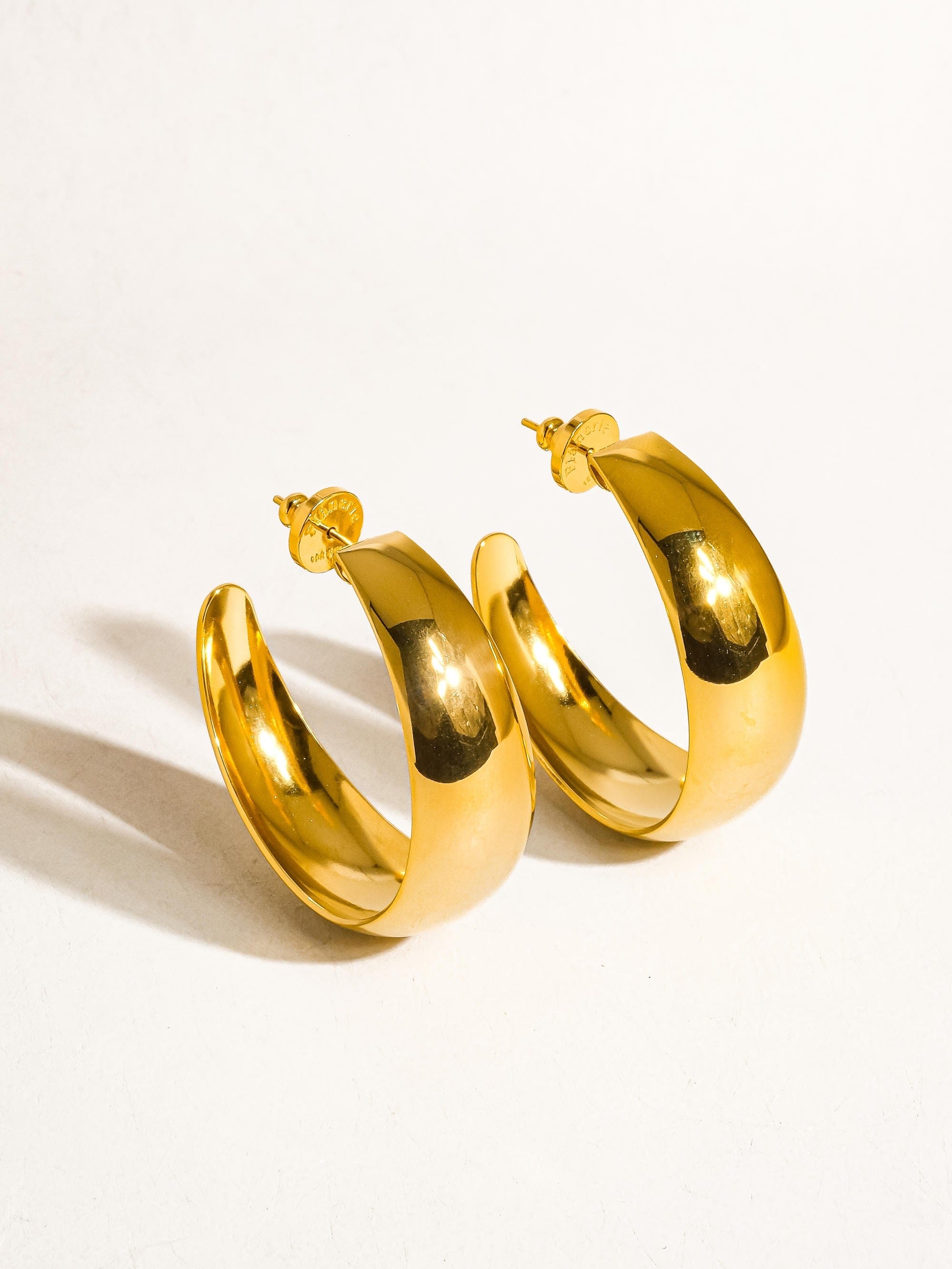 18K Romee C Hoops In Gold - Infinity Raine