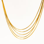 Flanerie Jewelry - Necklaces 18K Parie Layered Chain Necklace In Gold 42660854