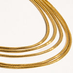 Flanerie Jewelry - Necklaces 18K Parie Layered Chain Necklace In Gold 42660854