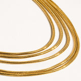 Flanerie Jewelry - Necklaces 18K Parie Layered Chain Necklace In Gold 42660854