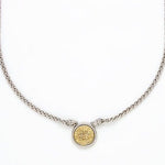 Box Chain Coin Necklace In Gold and Silver - Infinity Raine