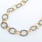 Large Link Two Tone Necklace - Infinity Raine