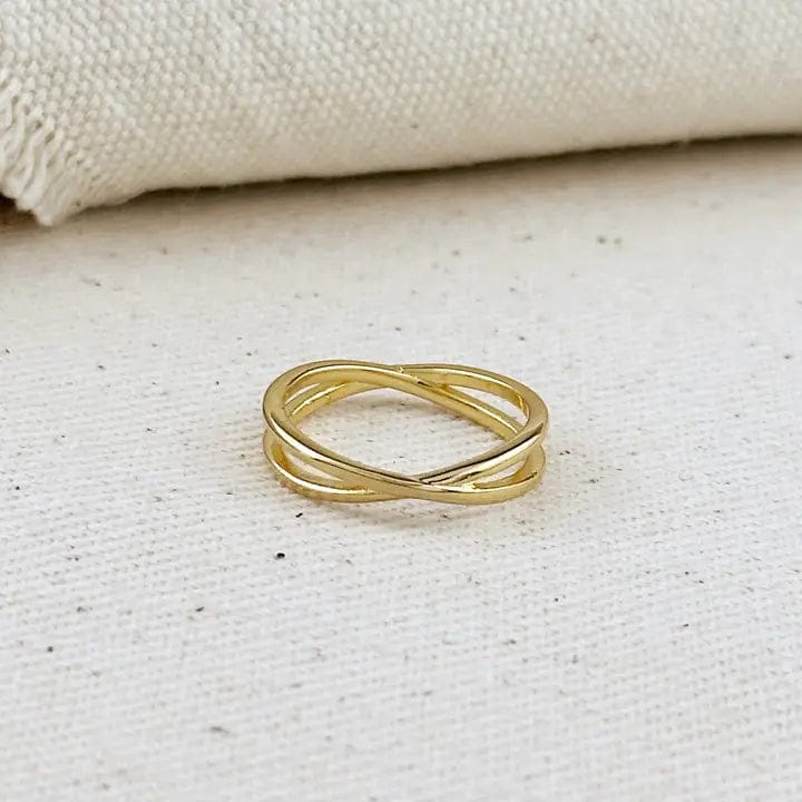 18k Gold Filled X Ring - Infinity Raine