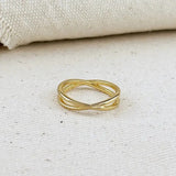 18k Gold Filled X Ring - Infinity Raine