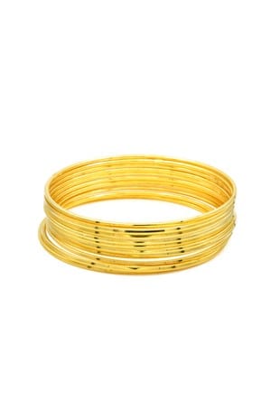 Bangle Set In Gold - Infinity Raine