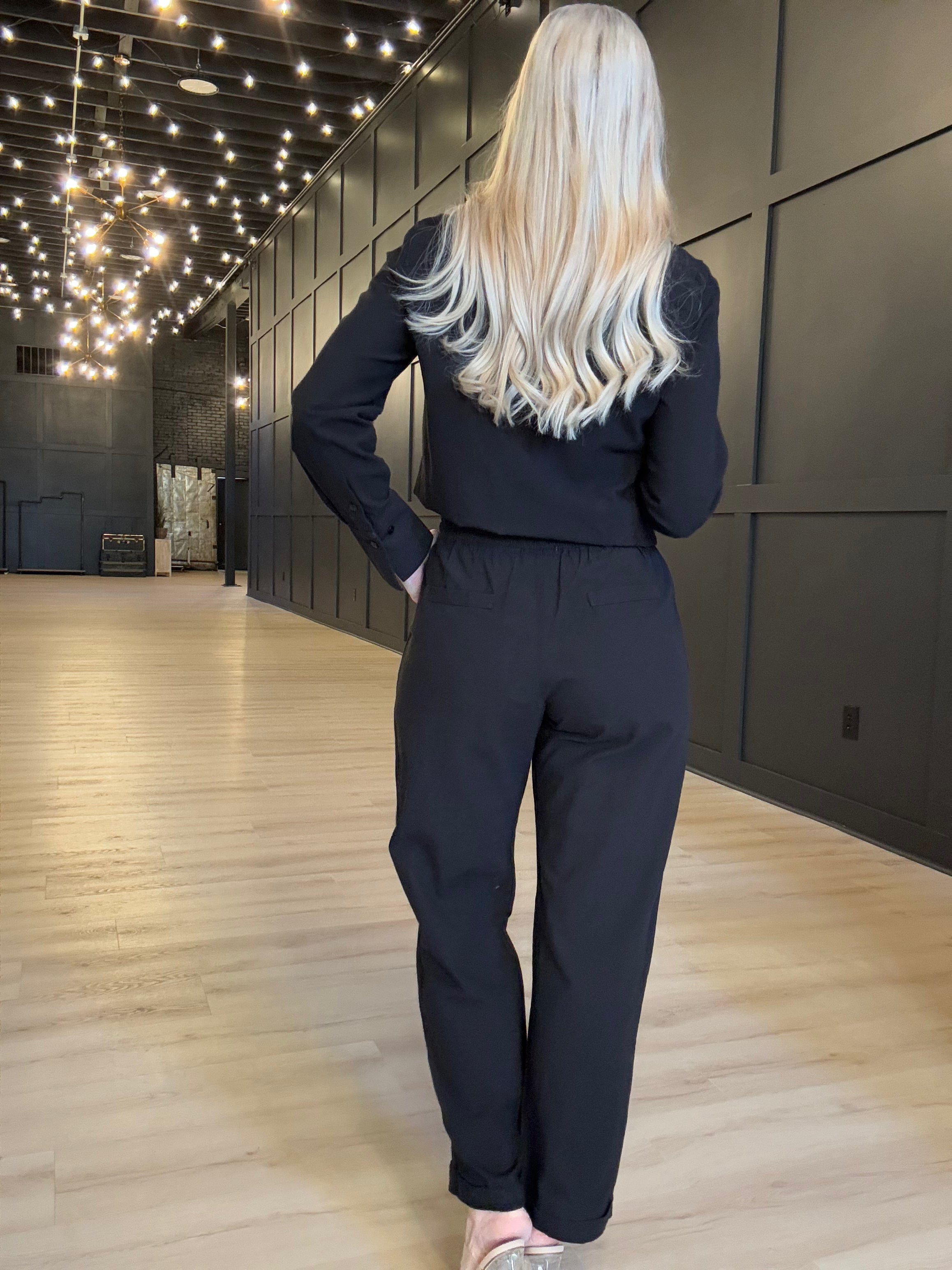 Hancock Laredo Relaxed Ankle Pant In Tocuyo Black - Infinity Raine