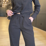 Hancock Laredo Relaxed Ankle Pant In Tocuyo Black - Infinity Raine