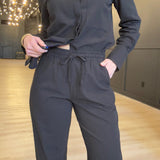 Hancock Laredo Relaxed Ankle Pant In Tocuyo Black - Infinity Raine