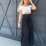 HYFVE Inc. Bottoms - Pants Tiered Palazzo Pants In Black