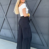 HYFVE Inc. Bottoms - Pants Tiered Palazzo Pants In Black