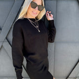 Sweater And Shorts Cozy Set In Black - Infinity Raine