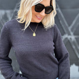 Ride On By Cropped Sweater In Black - Infinity Raine