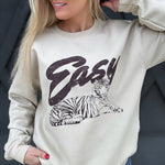 Easy Tiger Sweatshirt In Sand - Infinity Raine