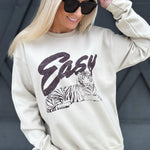 Easy Tiger Sweatshirt In Sand - Infinity Raine