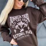 Joshua Tree Sweatshirt In Brown - Infinity Raine