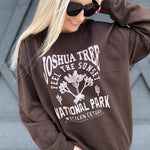 Joshua Tree Sweatshirt In Brown - Infinity Raine