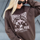 Joshua Tree Sweatshirt In Brown - Infinity Raine