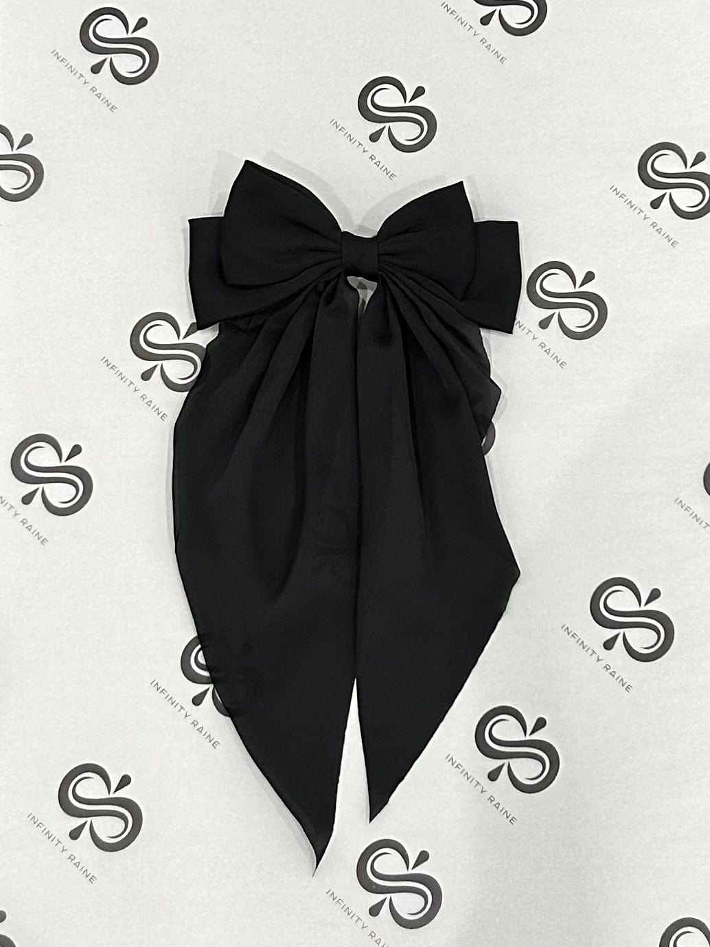 Large Satin Hair Bow - Infinity Raine