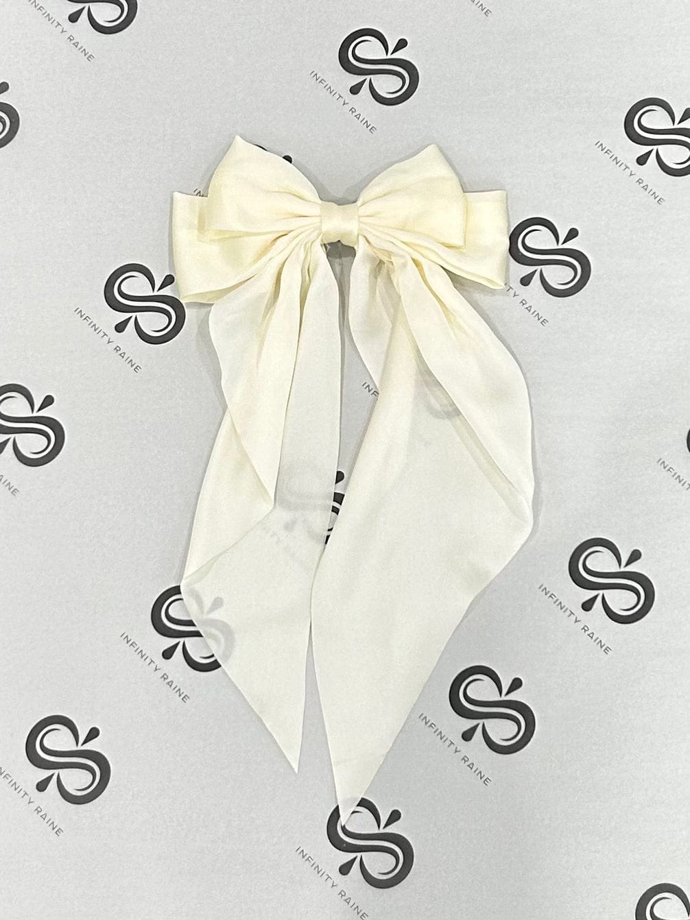 Large Satin Hair Bow - Infinity Raine